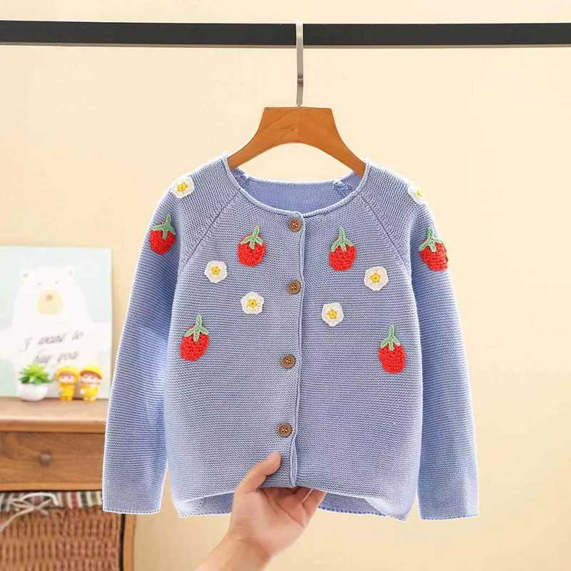 Cute pink rabbit sweater with small chicken cotton sweater autumn childrens clothing W241025