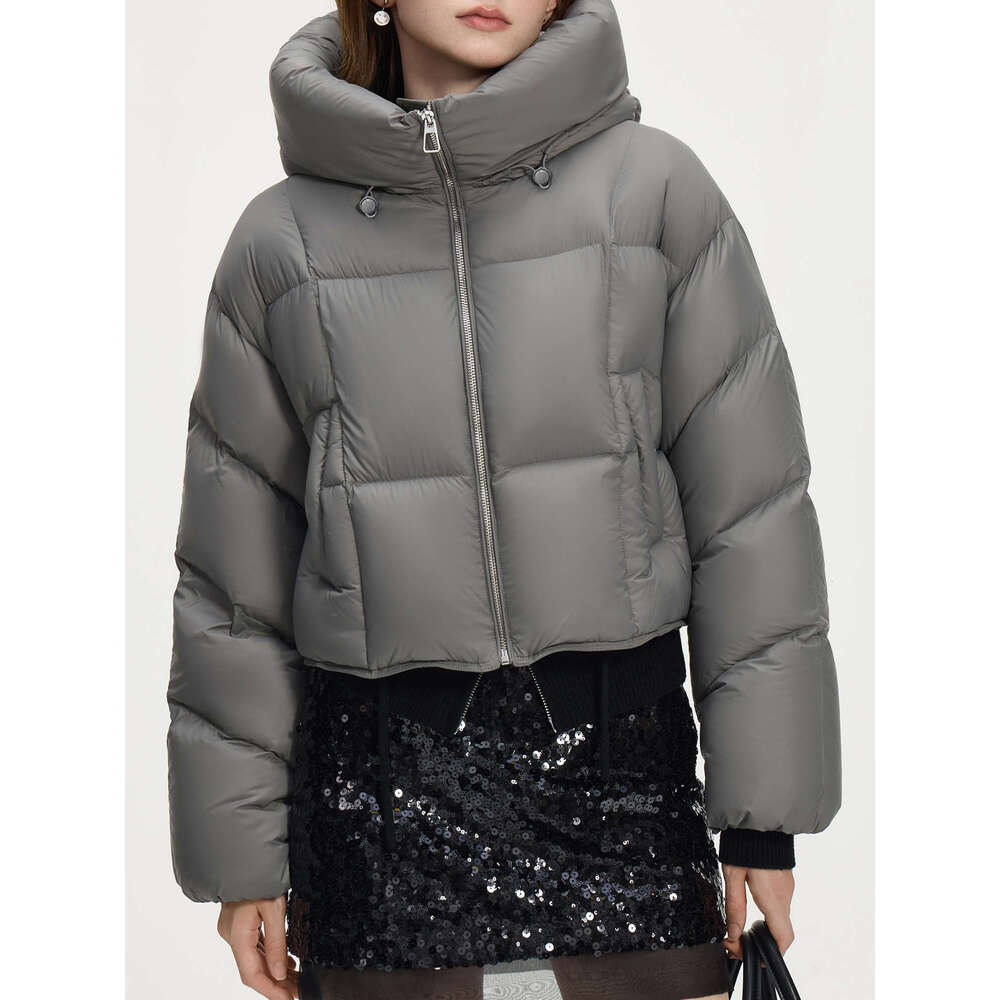 FSLE 168G Filg Amount 4 Color Short Chic Coat For Female 2024 Winter Fashion Hooded Warm Down Jacket 24Fs14134