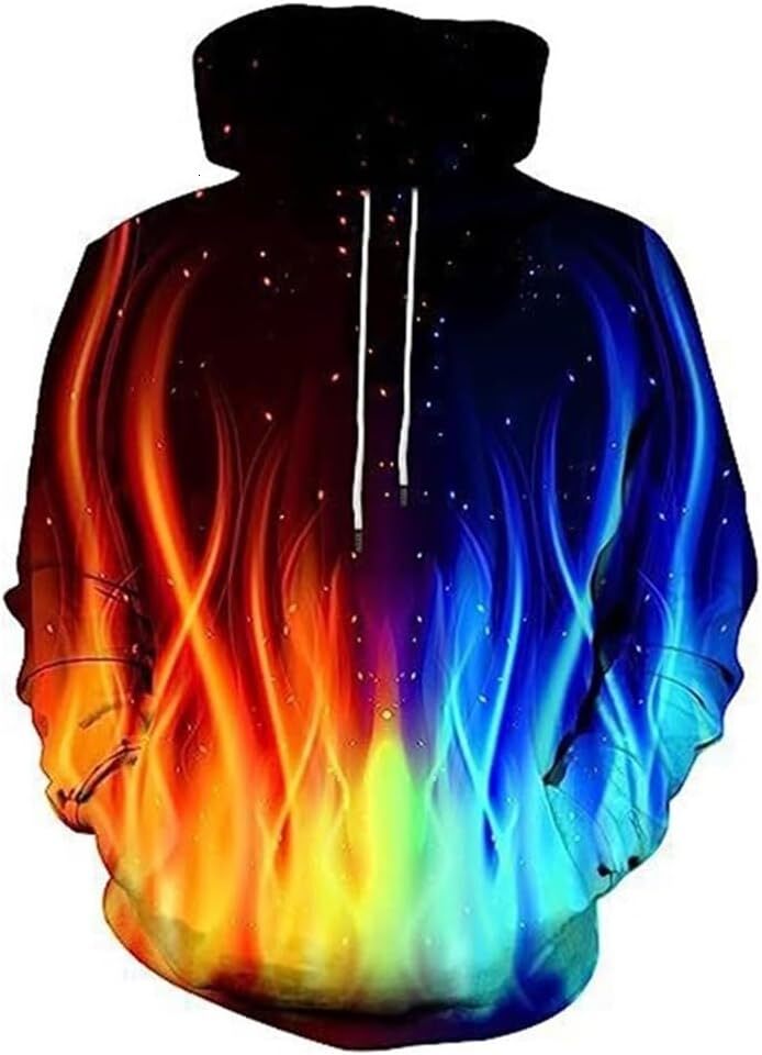 Hoodie for Mens Womens Digital 3D Printing Sweatshirt Hooded Top Galaxy Pattern Hoodie With Pockets Graphic Hoodies sweatshirt Warm