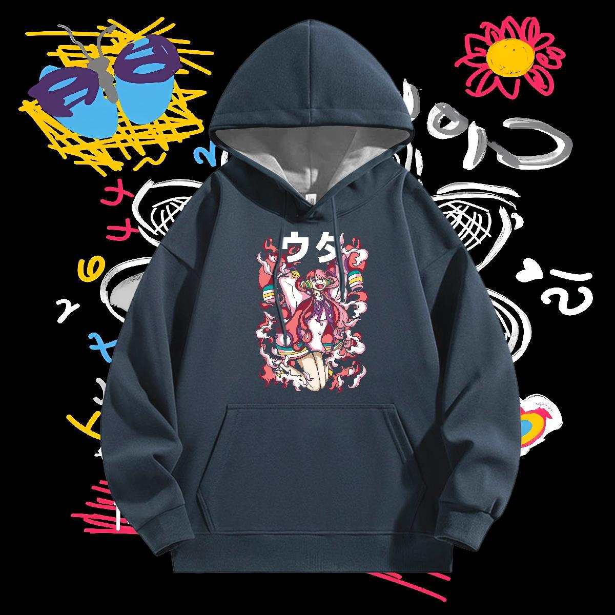 Fashion Casual Man Hoodie Breathable Drawstring Cool Design Men's Hooded Sweatshirt Plus Size Cartoon Tops Pullover Hoodie Outdoor Thick Fleece