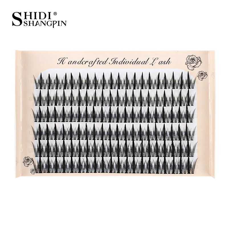 246 professional makeup personal eyelash clusters spiral eyelashes Wispy pre made Russian natural fluffy false eyelashesW241024