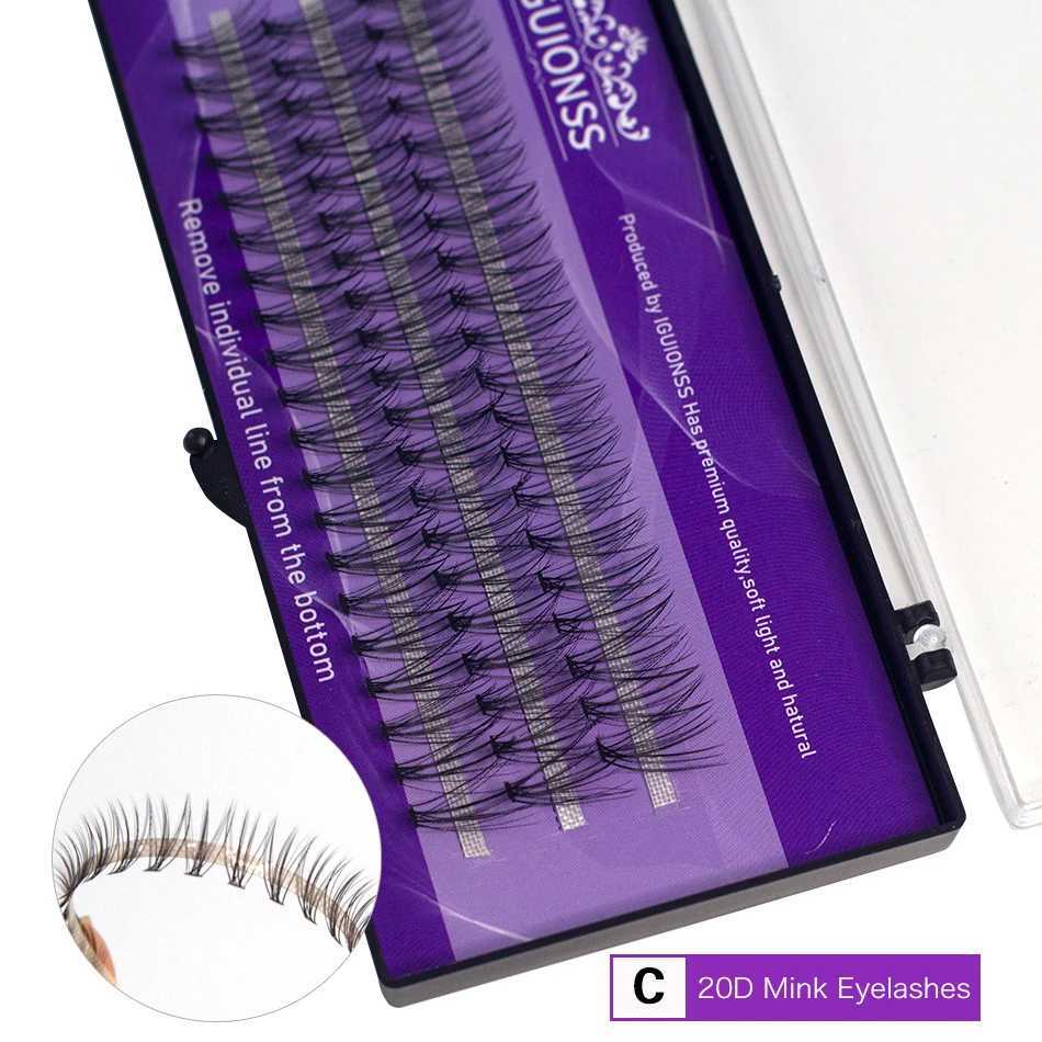 IGUIONS 10D 20D Super Cluster Eyelash Extension Natural Mink Eyelash Bunche Cilias Personal Eyelash Makeup Cilias RollW241024