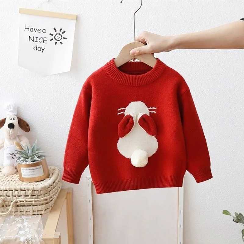 Girls sportswear autumn and winter childrens knitted sportswear baby 7-year-old clothing childrens sportswear W241025