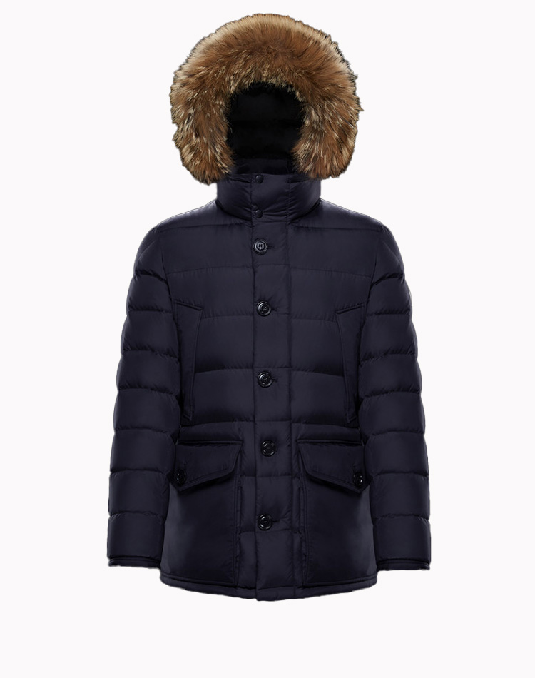 Men designer Winter down jacket White duck down mid-length parka blue outdoor jacket thickened ski casual multi-pocket men's down jacket sizes 1-6