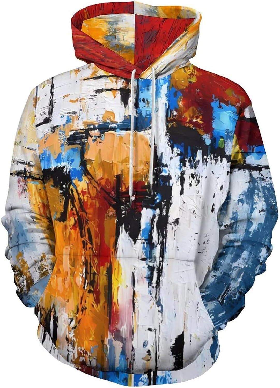 Hoodie for Mens 3D Prints Unisex Graphic Hoodies For Men Realistic Digital Print Pullover Fashionable and Warm