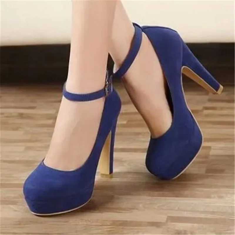 High Quality The Trend of Womens Pump Thick High Heels Old High Heels and Womens Ultra High Heels in Autumn T241024