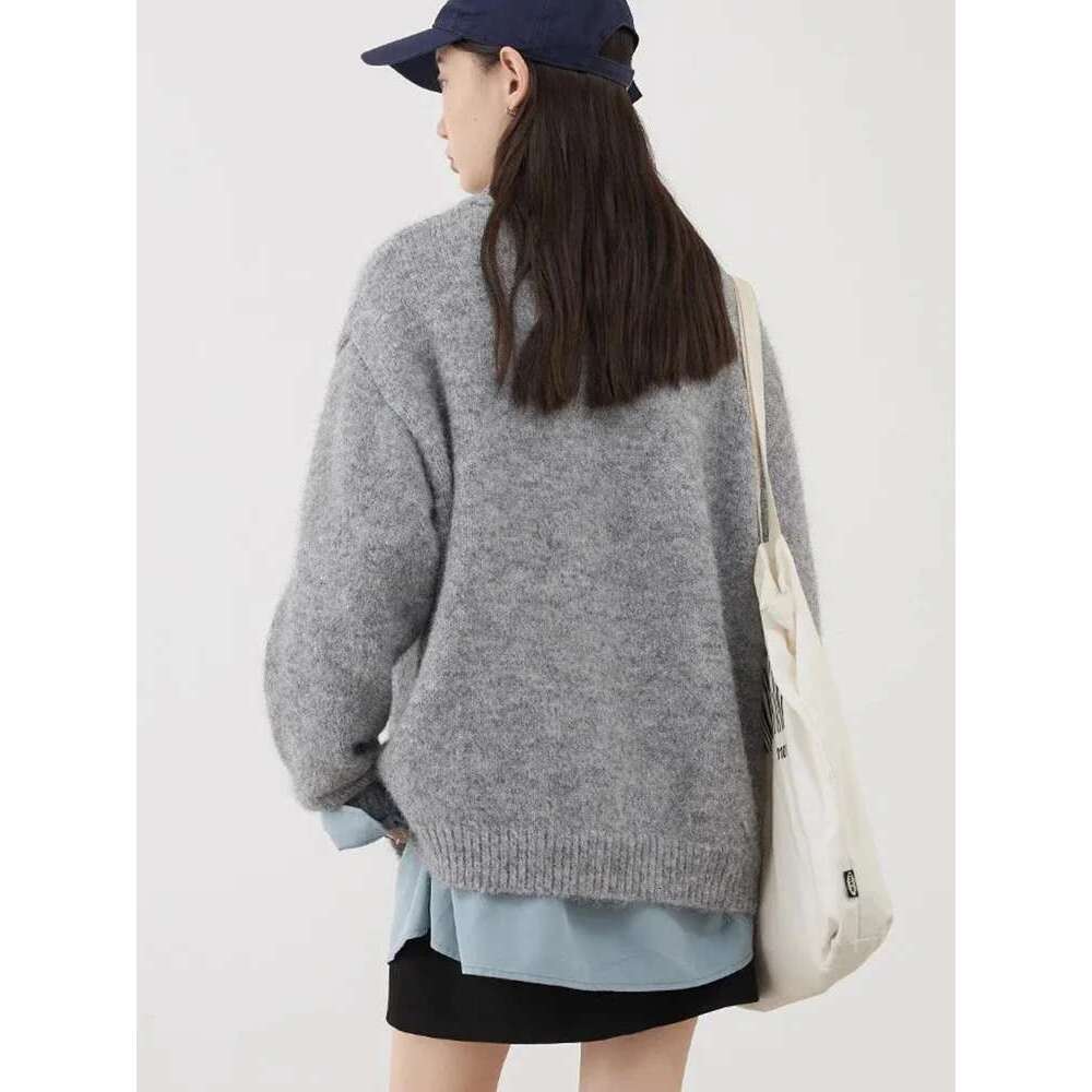 CHIC VEN Women Knit Sweaters Pullovers Loose Casual New Round Neck Knitting Female Warm Jumpers Autumn Winter 2024 Clothing