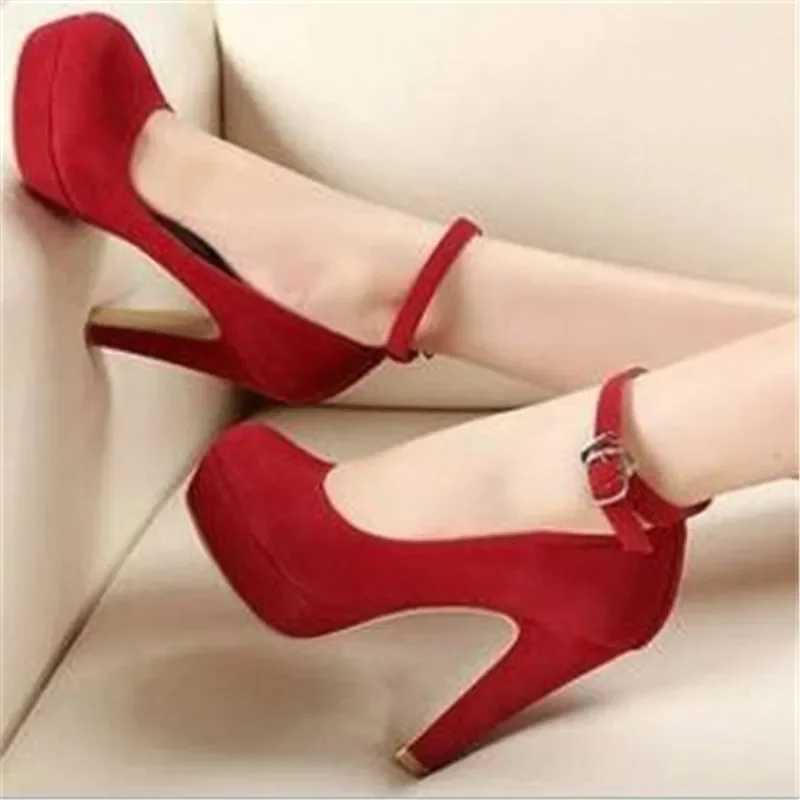 High Quality The Trend of Womens Pump Thick High Heels Old High Heels and Womens Ultra High Heels in Autumn T241024