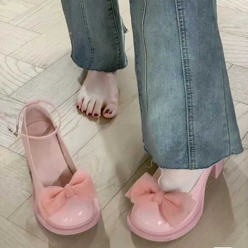 High Quality Womens Shoes Autumn Round Toe Platform Mary Jane Shoes Womens Shoes Comfortable Square Foot Pump Zapatos Mujer T241024