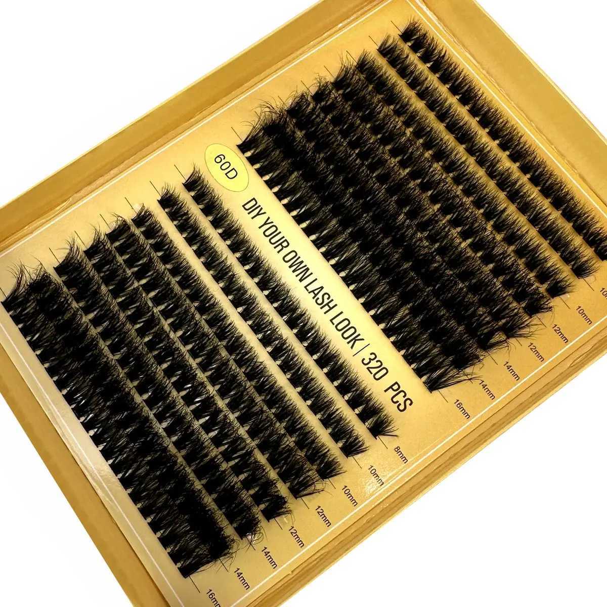 New 320 tuft mink eyelashes 60/80/100D eyelash extension loose personal false eyelashes Russian curly eyelash makeup CiliasW241024