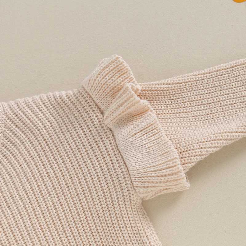 Baby solid color pleated sweater knitted autumn and winter baby clothing round neck childrens and young childrens zipper baby jacket W241025
