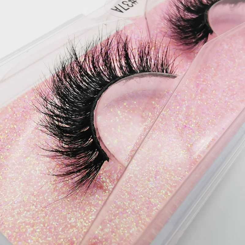 SHIDISHANGPIN 1 pair of 3D mink eyelashes real and cruel without drama fake eyelashes fluffy stripes thick eyelashes fake eyelash makeup 37AW241024