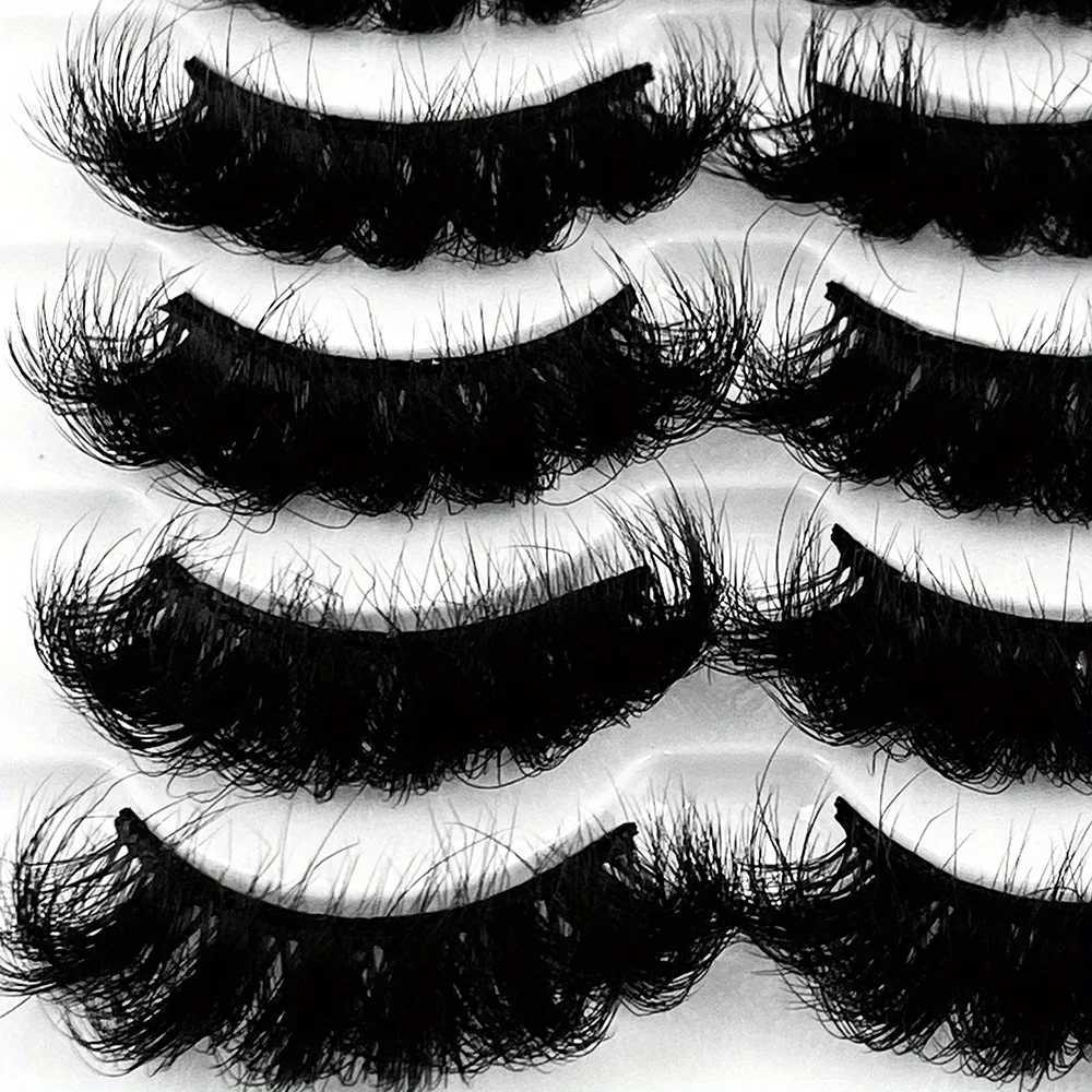 5 pairs of eyelashes artificial mink eyelashes durable fluffy mink eyelashes large volume eyelashes durableW241024