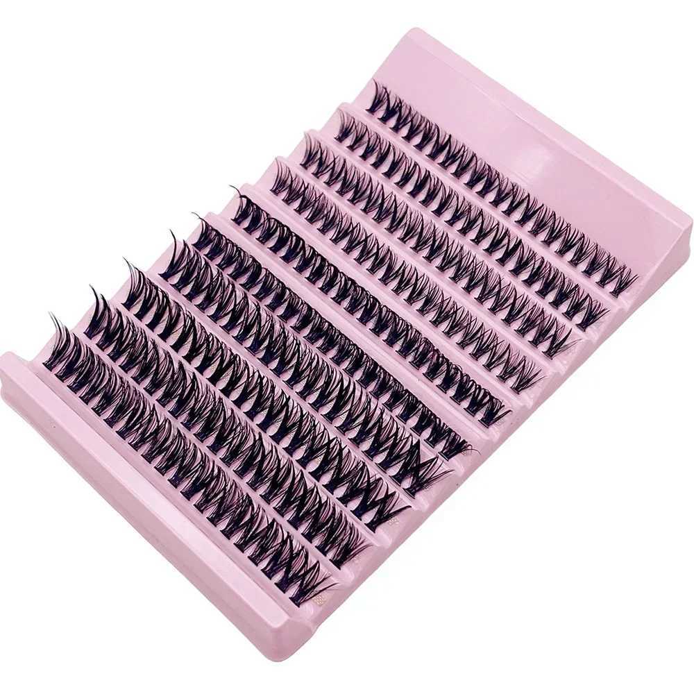 Personal eyelashes 8-16mm 200pcs cluster eyelashes natural appearance mixed tray DIY eyelash extension curl eyelash cluster eyelash lengthW241024