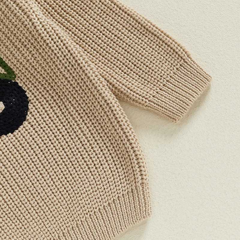 Baby Sweater Autumn Winter Preschool Long Sleeve Truck Embroidery Knitted Sweater Baby Children Boys and Girls Zipper Sweater W241025