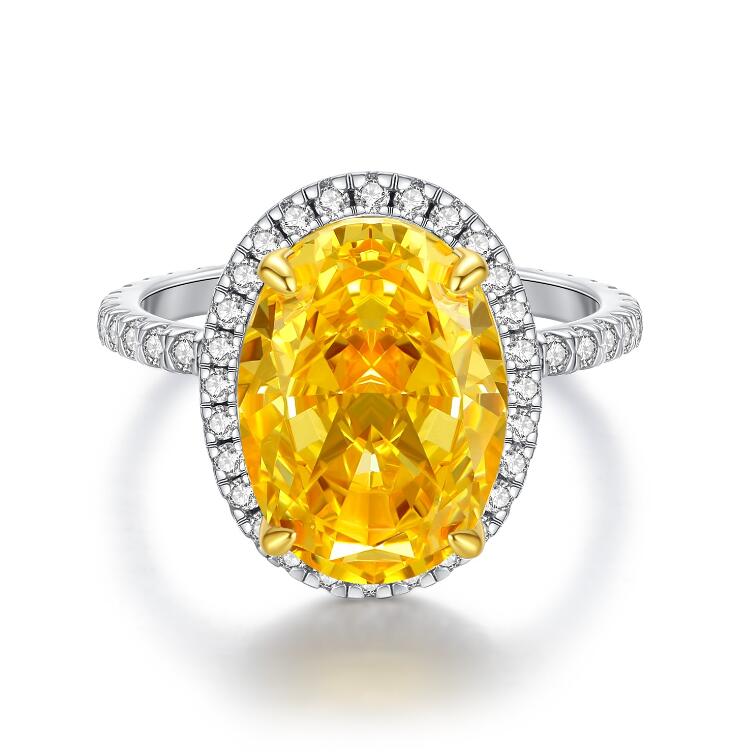 5CT Choucong Gorgeous Sparkling Wedding Rings Luxury Jewelry Real 100% 925 Sterling Silver Oval Cut Dove Egg Moissanite Diamond Eternity Women Bridal 