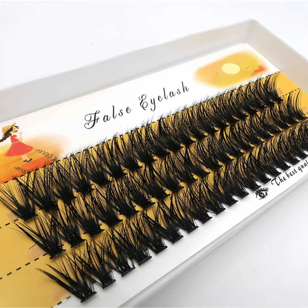 50D/40D/20D 60 bundles/box Personal eyelashes Natural mink eyelashes Extension C/D Curled eyelash clusters Soft box Eyelash wholesaleW241024