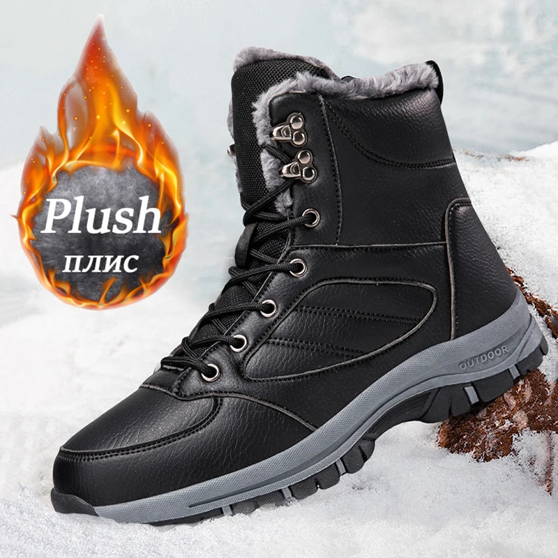 Winter snow boots mens sports shoes fast delivery outdoor hiking boots high-quality waterproof PU climbing casual shoes size 39-48 241024