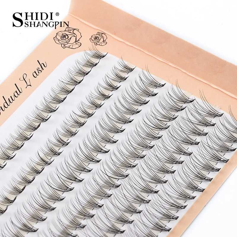 6 rows 120 bundles of eyelash extensions natural Russian curls false eyelashes curled eyelashes personal 10/20/30D clusters false eyelashes makeupW241
