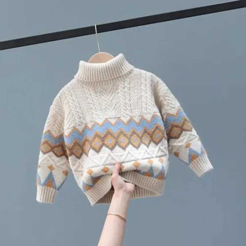 Boys turtle necks sweaters autumn and winter childrens sweaters toddler sweaters baby roller sweaters W241025