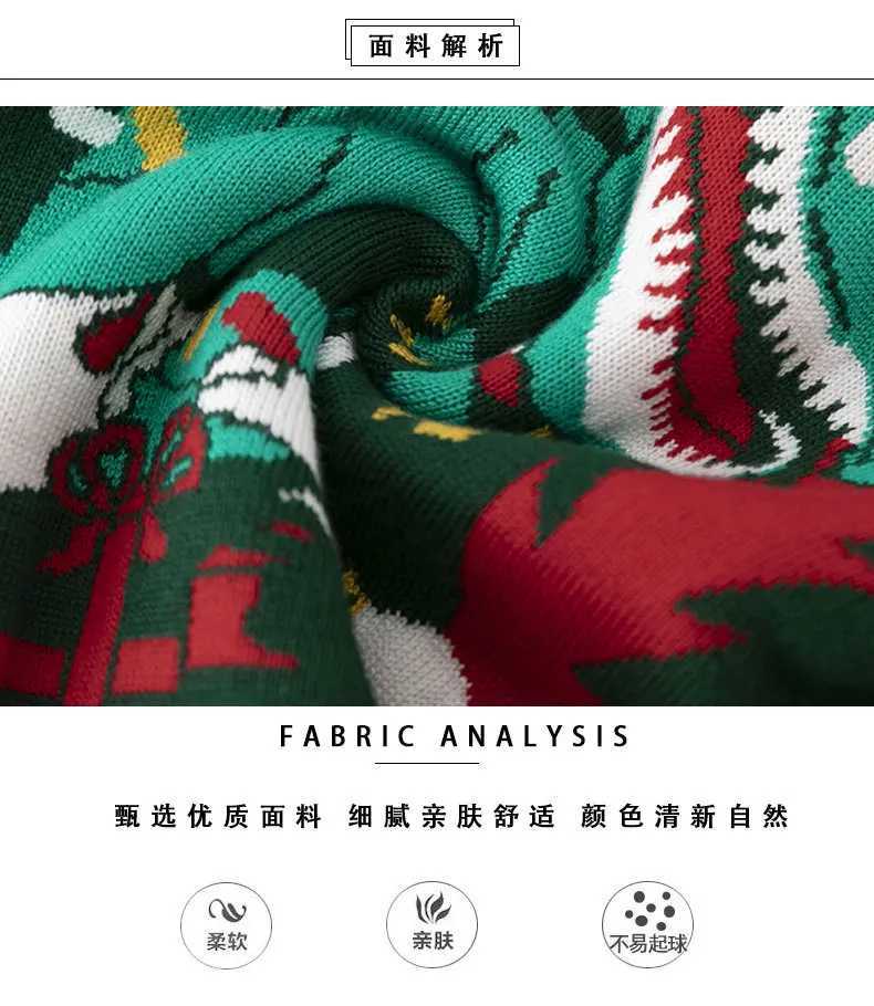 Autumn and Winter Childrens Dinosaur Christmas Sweater 2-6Y Boys Baby Underwear Knitted Sweater W241025