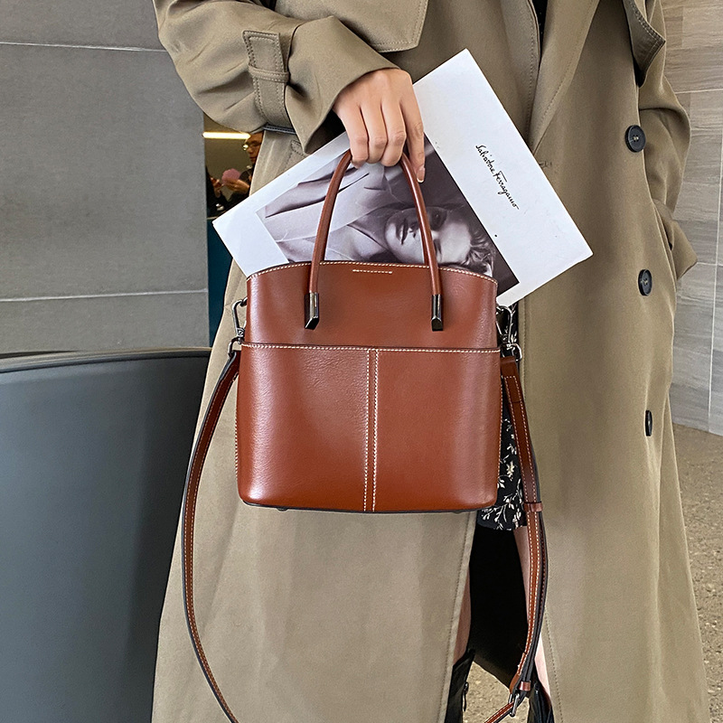 Cowhide Leather Shoulder Handbag For Women - 2025 Collection New Free Delivery Designer Bag