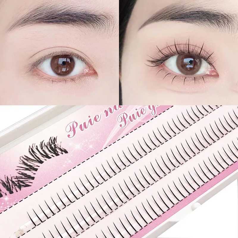 60/120 Clusters Manga Eyelash Professional Makeup Personal Eyelash Lower Eyelash Manga Eyelash Natural Handmade Fake EyelashW241024