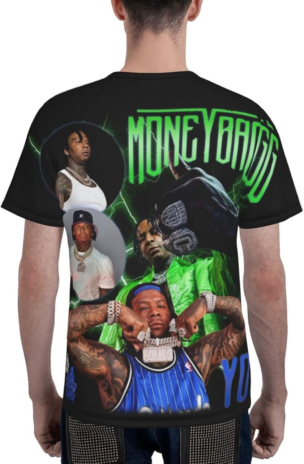 Mens T shirt Shirt Mens 3D Printing Fashion Black tee Casual tops summer clothes Hip hop trend cool breathable