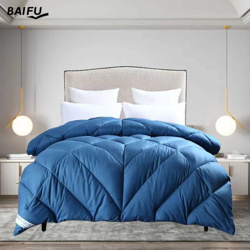 Korean Minimist Goose Down Quilt 95% Thick Cotton for Winter Spring and Autumn W241024