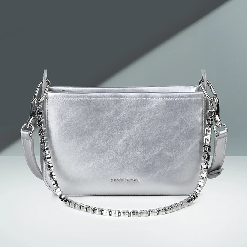 Women Genuine Leather bag crossbody ner handbag chain womens shoulder 241021