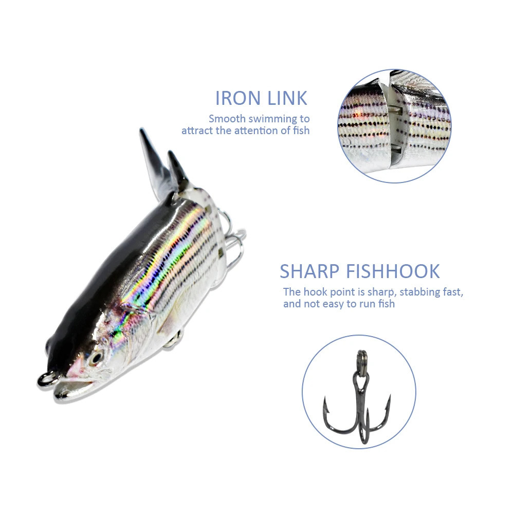 3Pieces 125mm 23g Single Section Rainbow Trout Glider Baits Hard Lure Bodies The Original S carved 241024