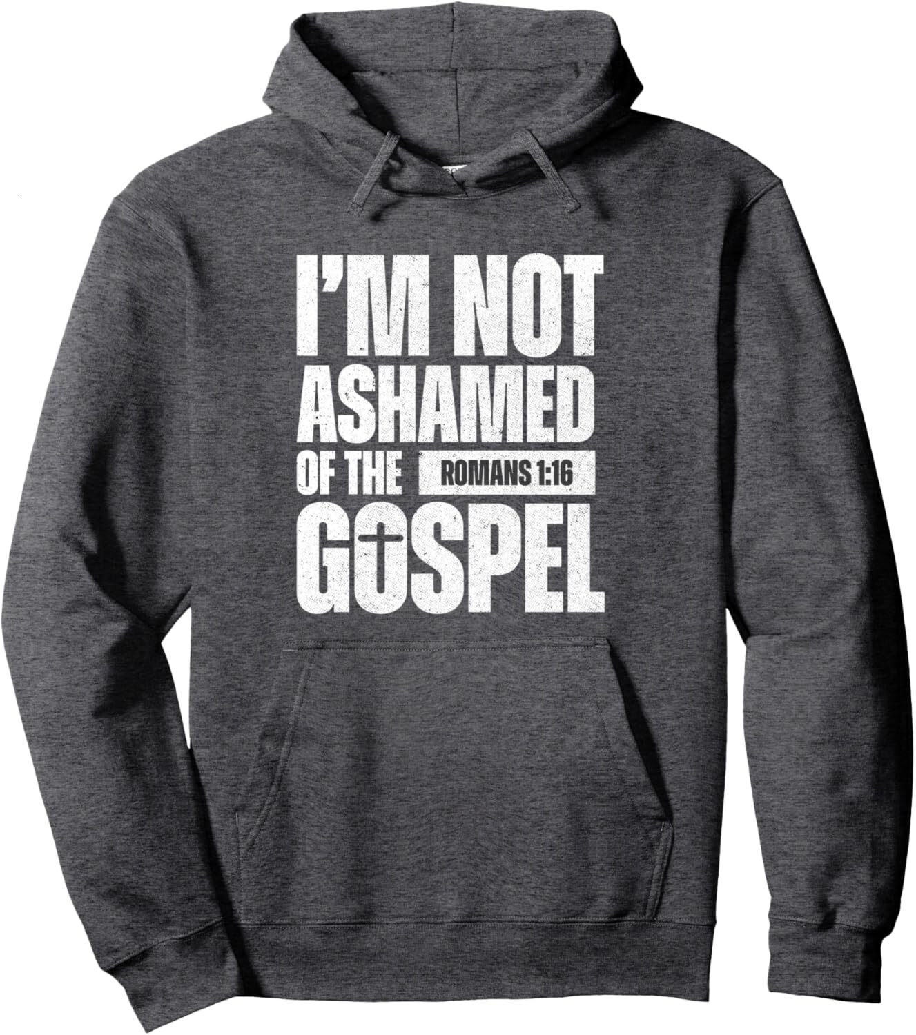 Hoodie for Mens Womens Im not ashamed of the Gospel of Jesus Romans Pullover Hoodie Graphic Hoodies sweatshirt Pullover Long Sleeve