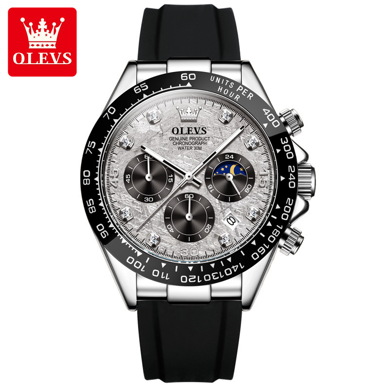 Multifunctional sports chronograph mens quartz watch w8