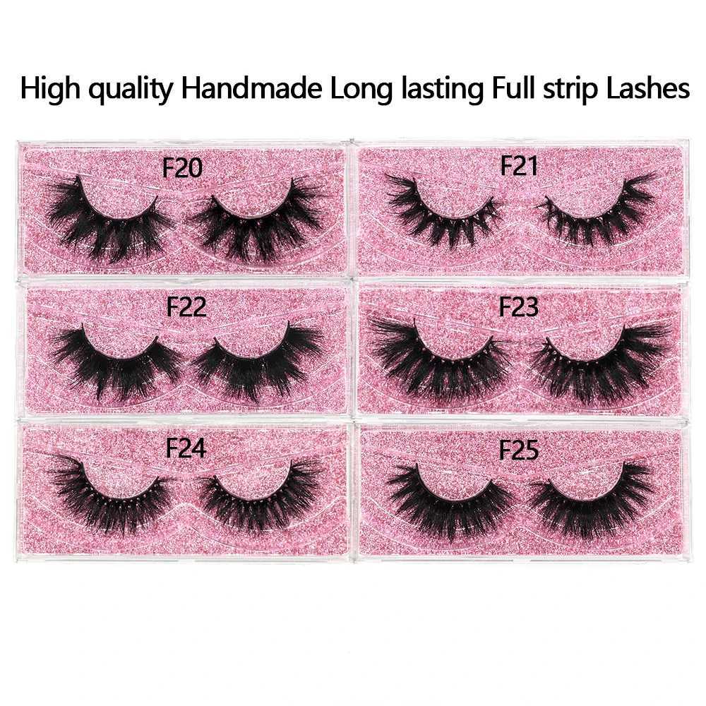 FOXESJI mink eyelashes fluffy dramatic Wispy false eyelashes crossed eyelashes extend naturally soft 3D mink eyelashes eyelash makeupW241024
