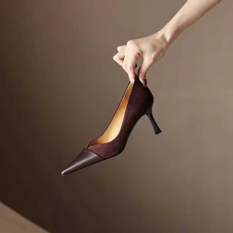 High Quality Fi Pointed Toe High Heels Slip Commuter Womens Shoes Classic Black Dress Shoes Comfortable Shallow Womens Pump T241024