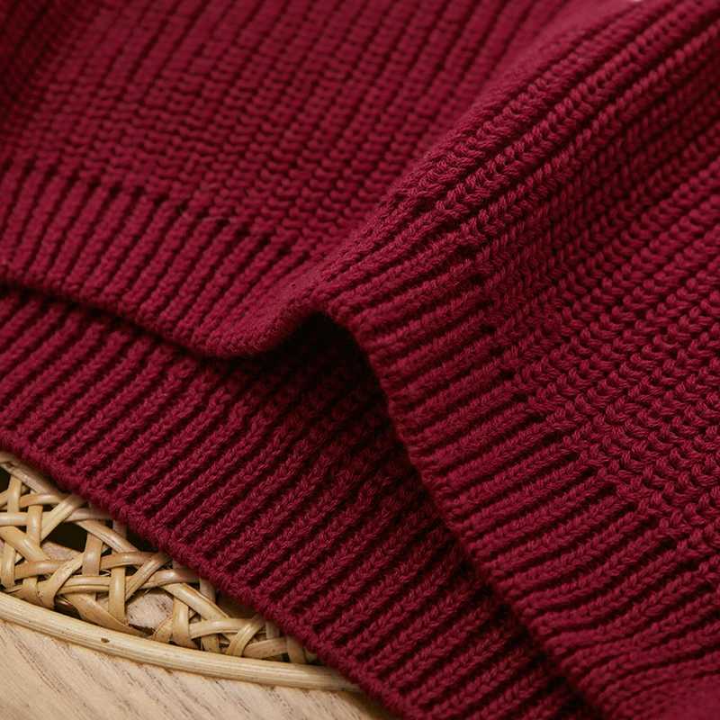 My First Christmas Baby Girls Clothes Newborn Knitted Sweater Kid Winter Warm Casual Jumper Long Sleeve Letter Pullover Knitwear W241025