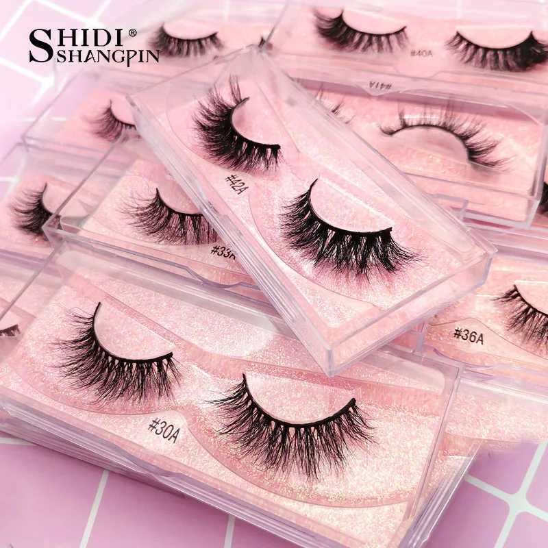 SHIDISHANGPIN 1 pair of 3D mink eyelashes real and cruel without drama fake eyelashes fluffy stripes thick eyelashes fake eyelash makeup 37AW241024