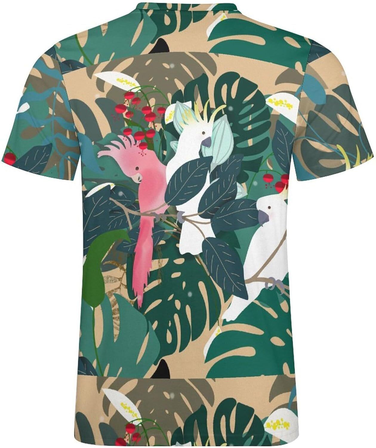Mens T shirt Toucan Tropical Pattern Cotton T-Shirt 3D Printed Casual Shirt Men's Crew Neck T-Shirt All-in-one fashion tee cool Casual tops summe