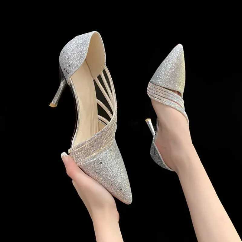 High Quality Womens Summer Sandals High Heels Luxury Shoes Wedding Evening Dress Elegant Sexy Party Designer Stiletto High Heels Large Size 42 43 T241