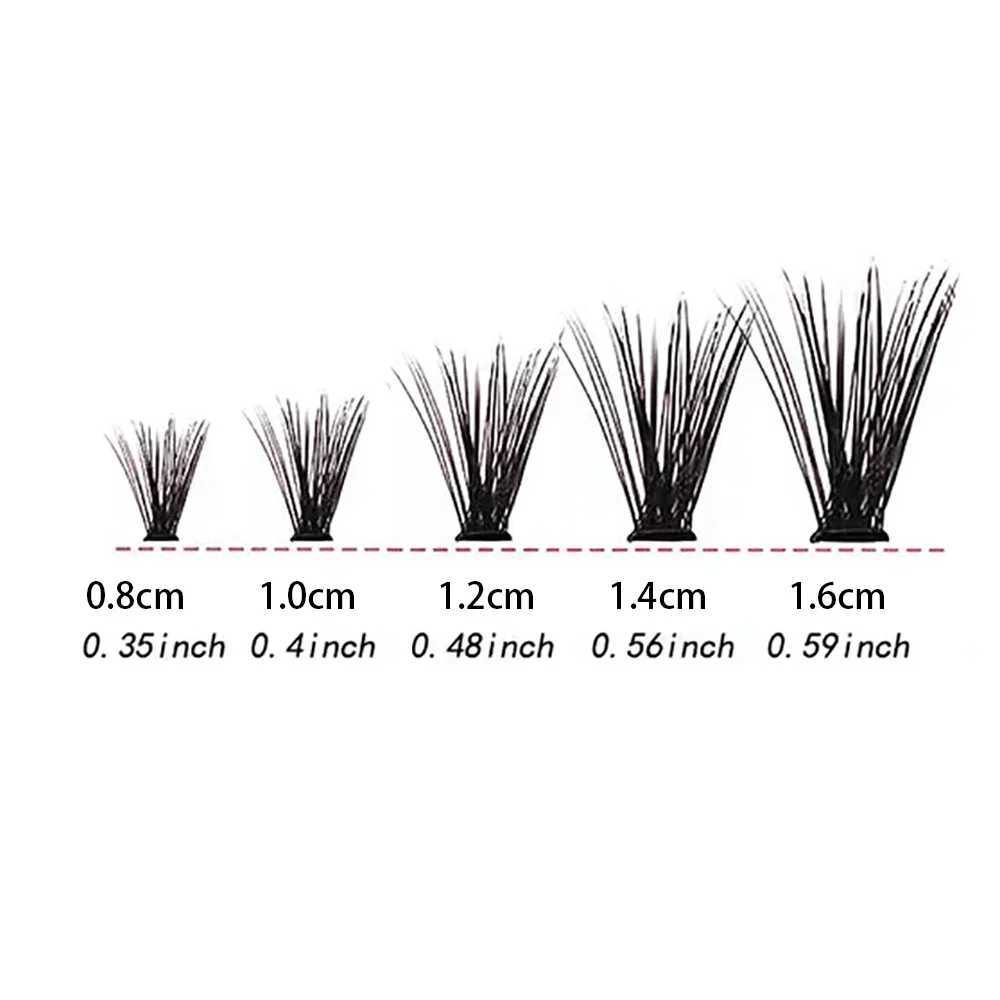 Personal eyelashes 8-16mm 200pcs cluster eyelashes natural appearance mixed tray DIY eyelash extension curl eyelash cluster eyelash lengthW241024