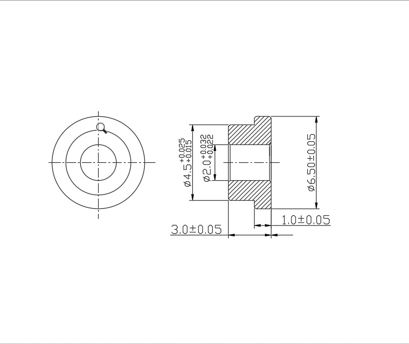 Unmanned aerial vehicle oil bearing copper based oil bearing inner diameter 2 sliding bearing powder metallurgy process direct sales