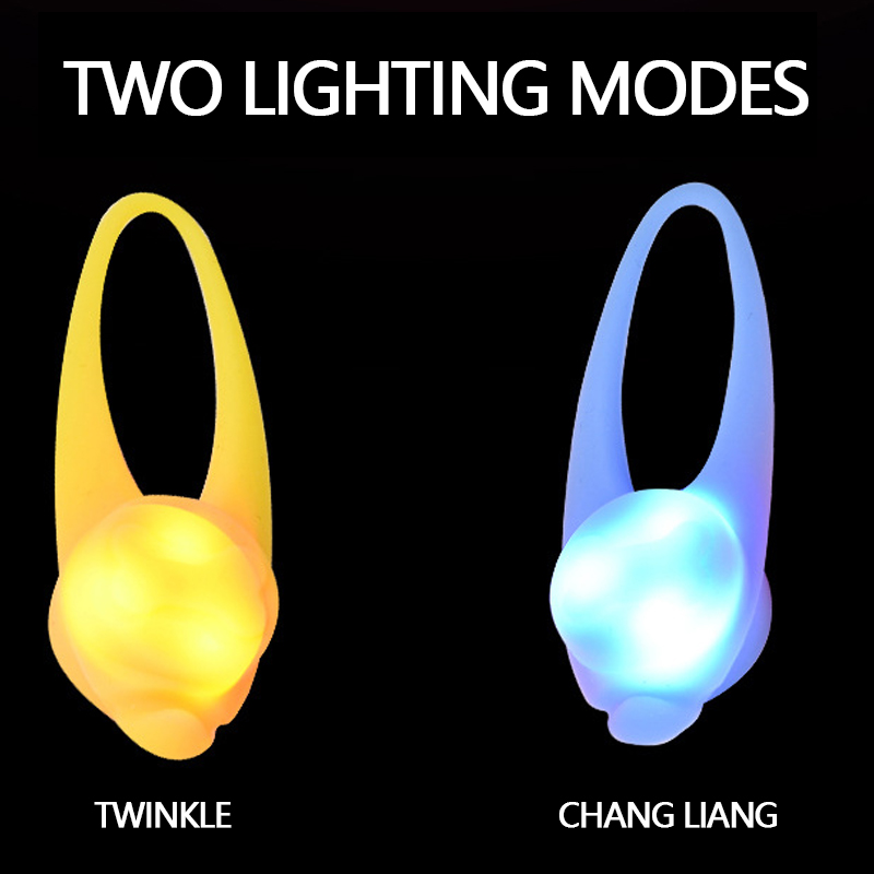 Night Walking Dog Lights Anti-collision LED Dog Luminescent Pendant Teddy Anti Lost Luminescent Collar Dog Tag Silicone Necklace