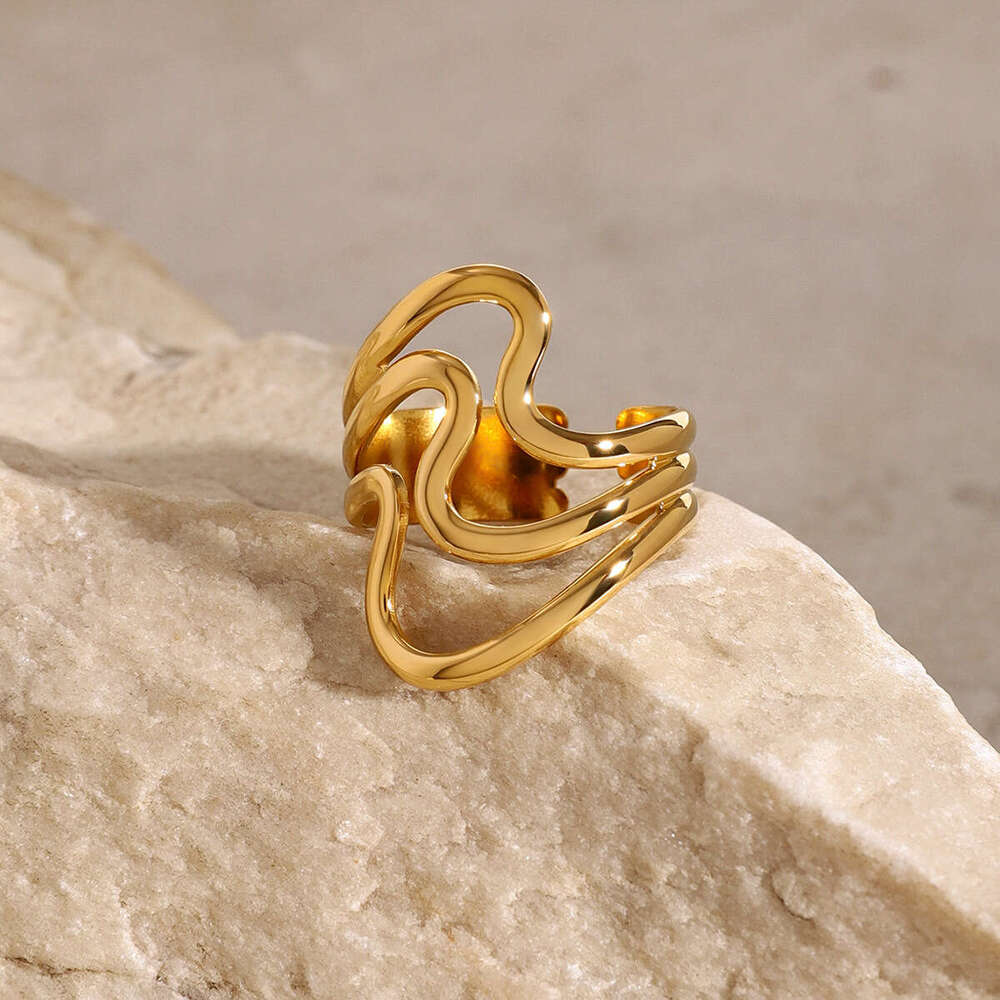 Band Rings new designer Halley Gemini Band Rings Spinelli Kilcollin brand New luxury Industrial wind jewelry gold 925 sterling silver multiple ring Mo