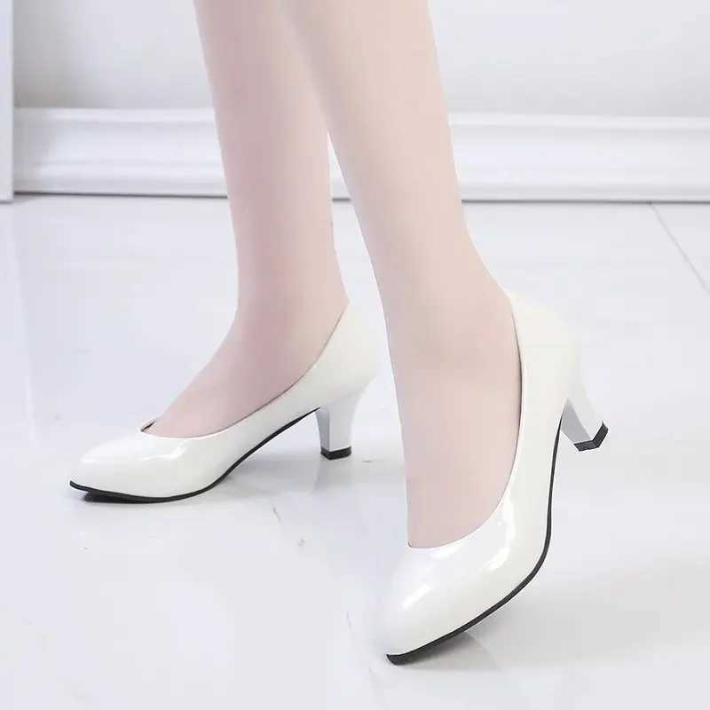 High Quality Female Pump Nude Shallow Mouth Womens Shoes Fi Office Work Wedding Party Shoes Women Low Heels Women Autumn T241024