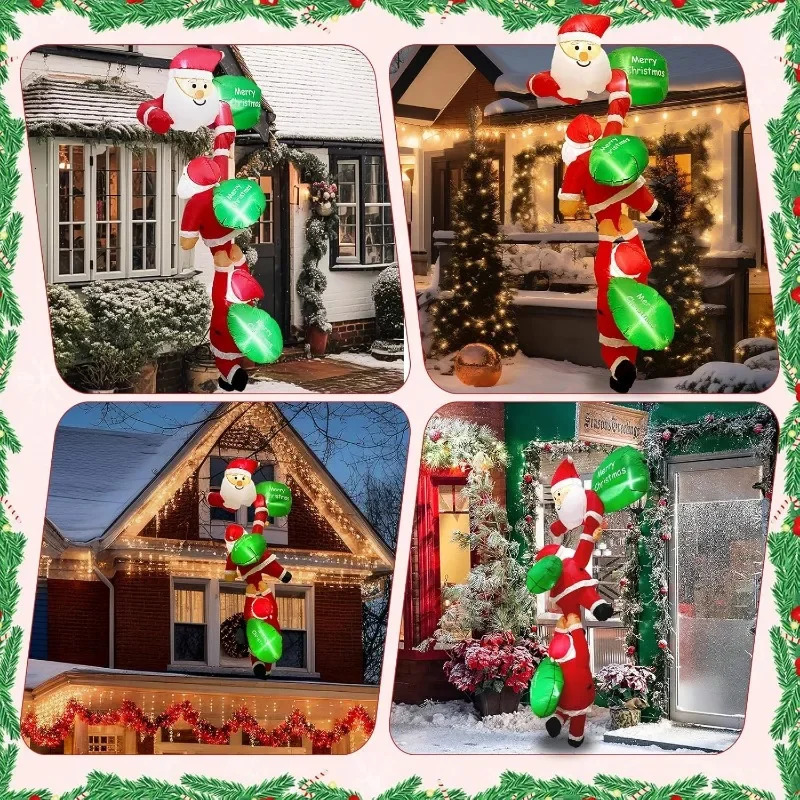 4 Inflatable Christmas Decorations Outdoor Garden Courtyard Decorations Large Snowman Christmas Tree Inflatable Toys 241024