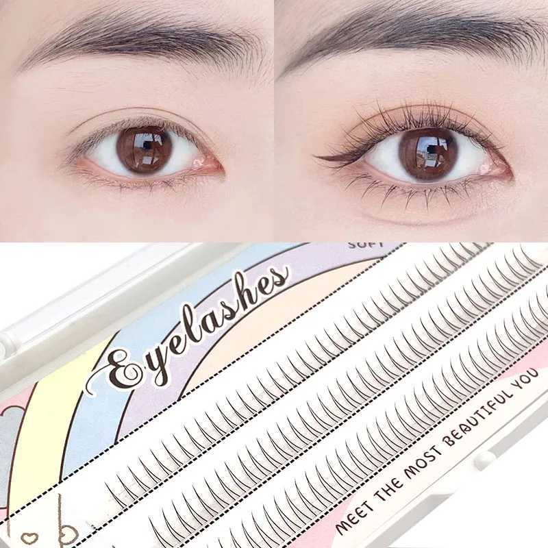 Personal eyelash 120 clusters V-shaped lower eyelashes 5/6/7mm natural lower eyelashes easy to transplant makeup extension toolW241024