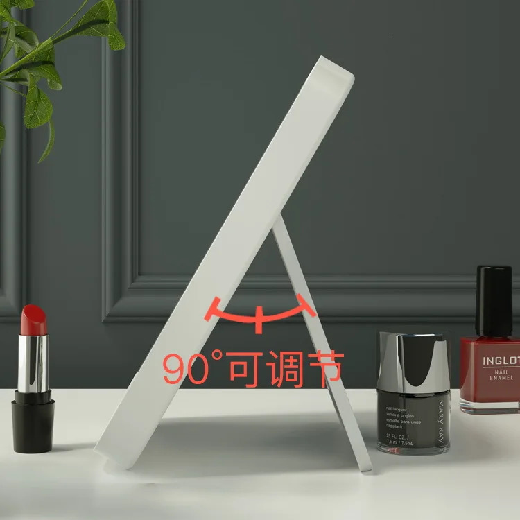 USB Compact LED Vanity Mirror with Touch Screen Dimming Makeup Not Rechargeable 241024