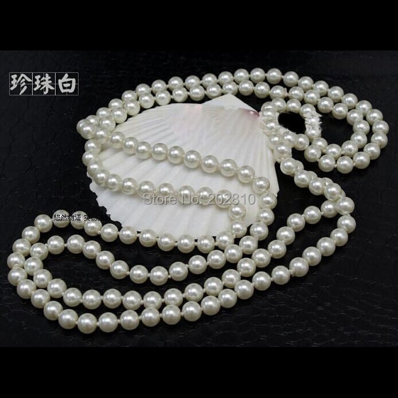 Autumn Winter Collar Hombre Pearl Long Necklace Wear All Match Sweater Collares Para Mujer Jewelry 241010
