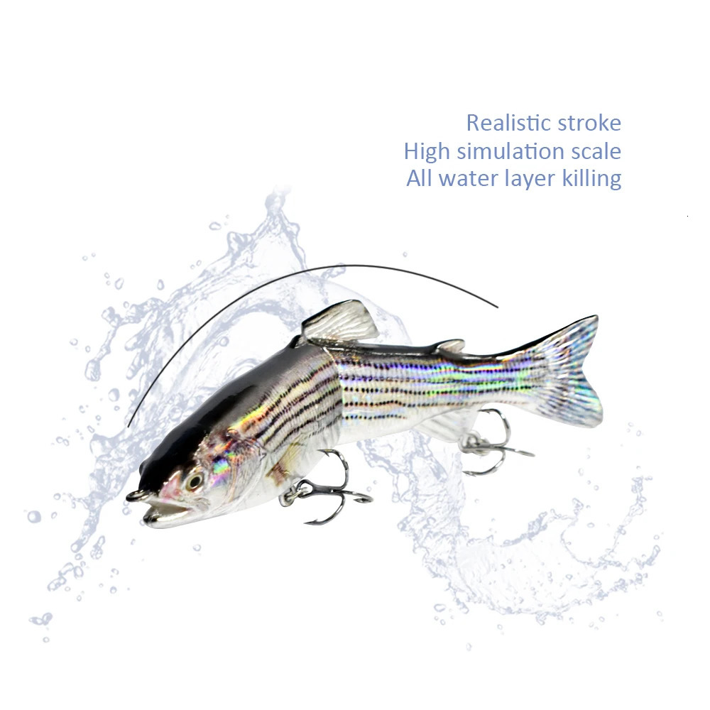 3Pieces 125mm 23g Single Section Rainbow Trout Glider Baits Hard Lure Bodies The Original S carved 241024