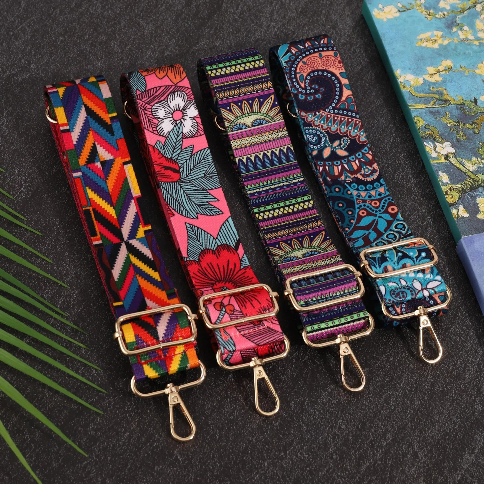 Fashionable And Versatile Shoulder Strap With Ethnic Style Adjustable Replacement Bag Travel Accessories 241017